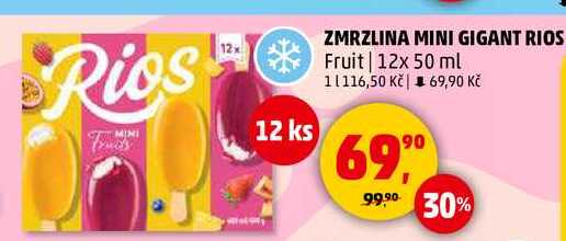 ZMRZLINA MINI GIGANT RIOS Fruit, 12x 50 ml 