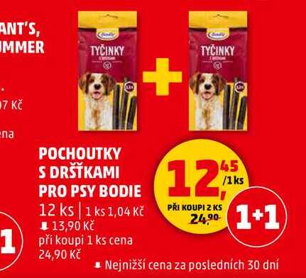 POCHOUTKY S DRŠŤKAMI PRO PSY BODIE, 12 ks 