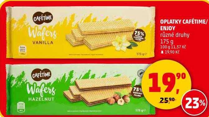 OPLATKY CAFÉTIME/ ENJOY různé druhy, 175 g 
