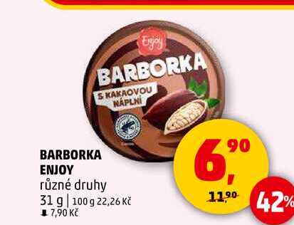 BARBORKA ENJOY různé druhy, 31 g  