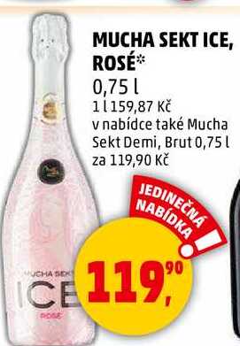 MUCHA SEKT ICE, ROSÉ, 0,75 l