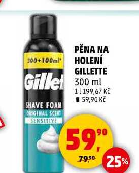 GILLETTE pěna na holení, 300 ml 