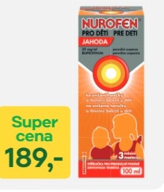 NUROFEN PRO DĚTI JAHODA 20 mg/ml perorální suspenze