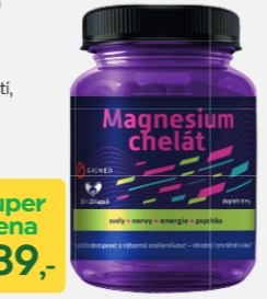 MAGNESIUM CHELÁT GALMED 50 + 20 kapslí