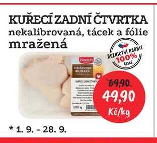 Kuřecí zadní čtvrtky 1 kg mražené 