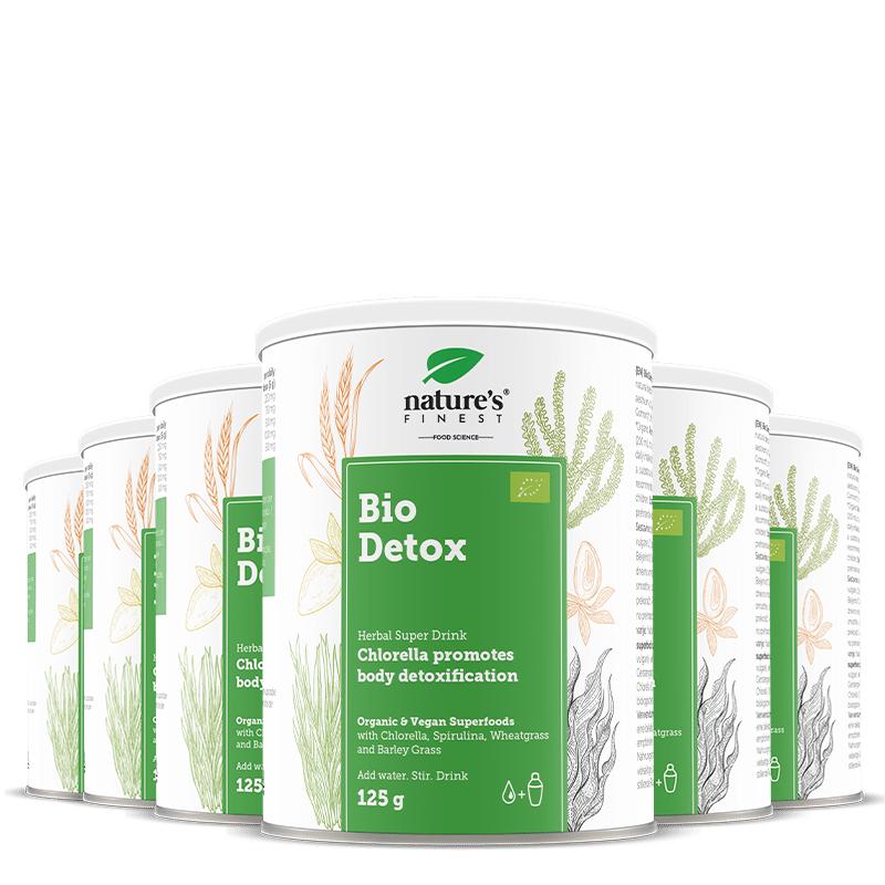 100% Organický Detox Nápoj | 6x Bio Detox® od Nature's Finest | Chlorella, Spirulina, Lucuma | Nejlepší Detox Produkty v České republice