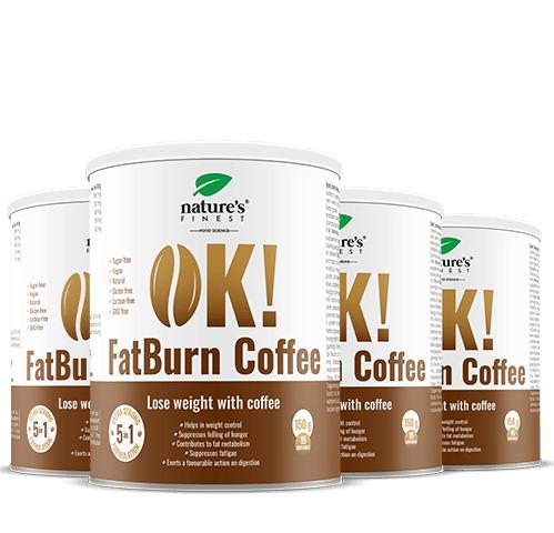 100% FatBurn Káva | 4x OK!FatBurn® | S ID-Alg® a L-karnitinem | Nejlepší produkty pro hubnutí v České republice | od Nature's Finest
