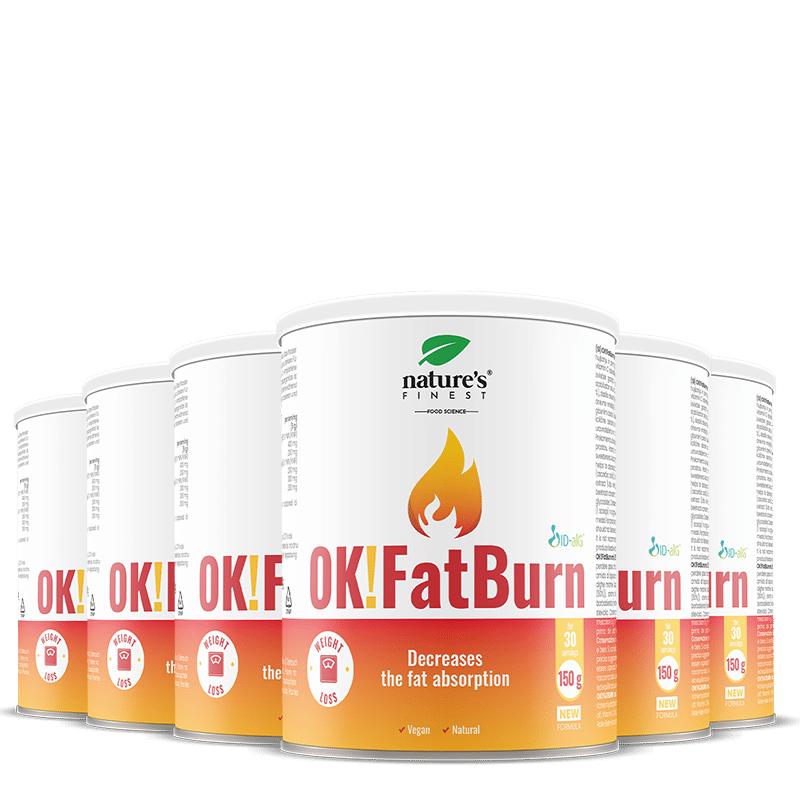 100% FatBurn Nápoj | 6x OK!FatBurn® | s ID-Alg® a L-Karnitinem | Nejlepší Spalovače Tuku v České republice | od Nature's Finest