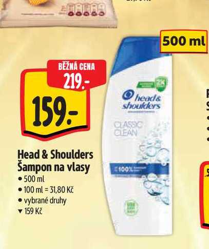   Head & Shoulders Šampon na vlasy  500 ml  