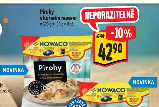 Pirohy s kuřecím masem 390 g  