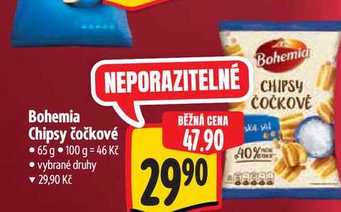  Bohemia Chipsy čočkové  65 g 
