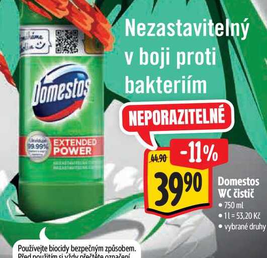  Domestos WC čistič  750 ml 