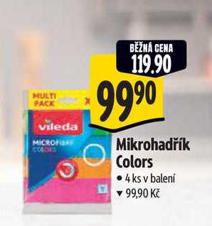  Mikrohadřík Colors   4 ks  