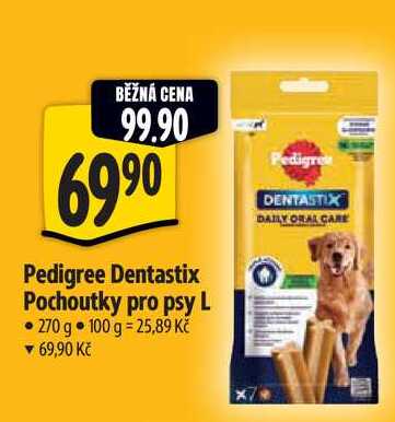   Pedigree Dentastix Pochoutky pro psy L 270 g 