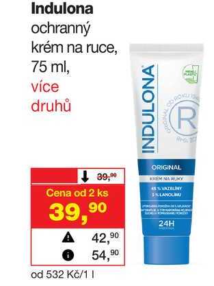 Indulona ochranný krém na ruce, 75 ml