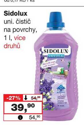 Sidolux uni. čistič na povrchy, 1l