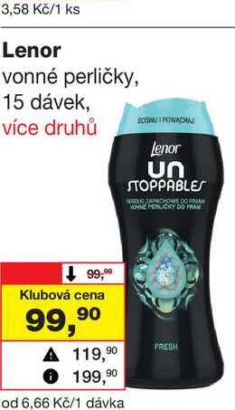 Lenor vonné perličky, 15 dávek