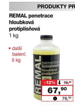 REMAL penetrace hloubková protiplísňová 1 kg 