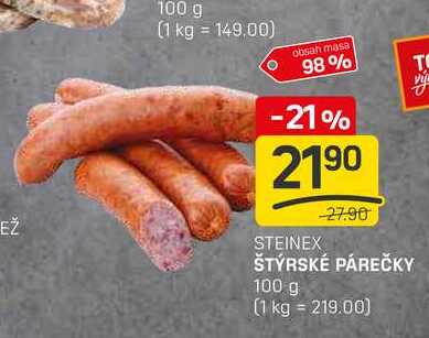 ŠTÝRSKÉ PÁREČKY 100 g