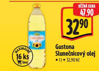  Gustona Slunečnicový olej  1 l