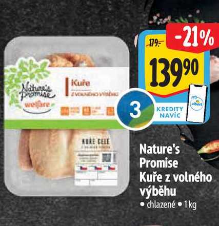   Nature's Promise Kuře z volného výběhu 1kg  