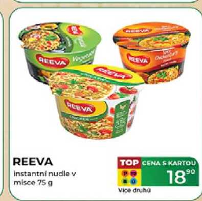 REEVA instantní nudle v misce 75 g 