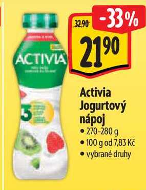 Activia Jogurtový nápoj, 270-280 g 