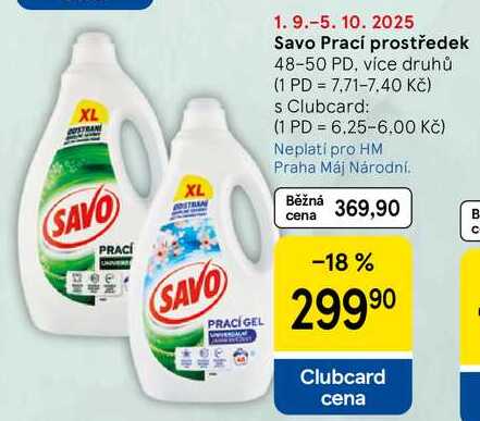 Savo Prací prostředek, 48-50 PD, více druhů  