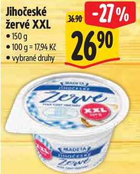 Jihočeské žervé XXL, 150 g 