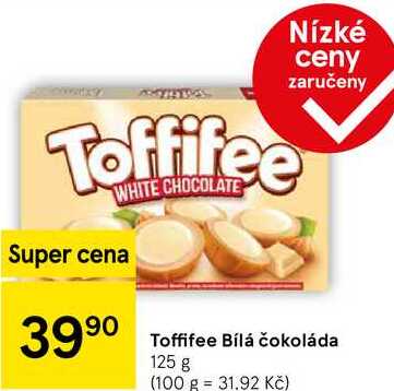Toffifee Bílá čokoláda, 125 g 
