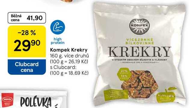 Kompek Krekry, 160 g, více druhů