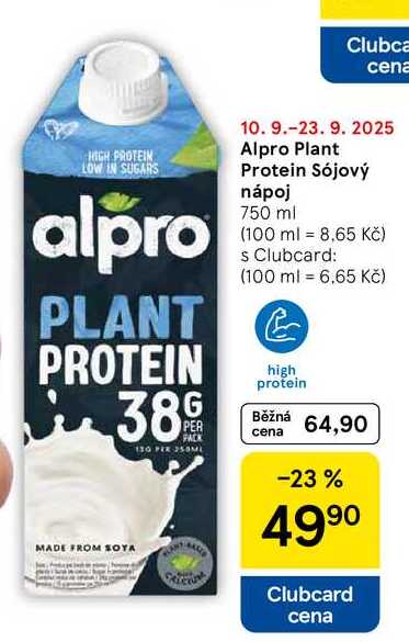 Alpro Plant Protein Sójový nápoj, 750 ml 