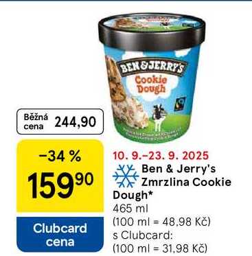 Ben & Jerry's Zmrzlina Cookie Dough, 465 ml