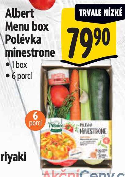 Albert Menu box Polévka minestrone