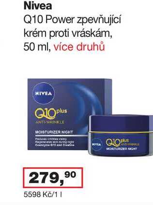 Nivea Q10 Power zpevňující krém proti vráskám, 50 ml, více druhů 