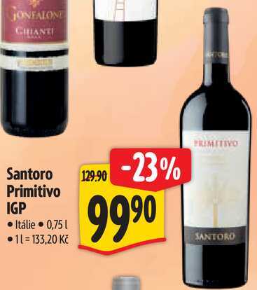 Santoro Primitivo IGP, 0,75 l