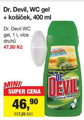 Dr. Devil WC gel, 1 l, více druhů  