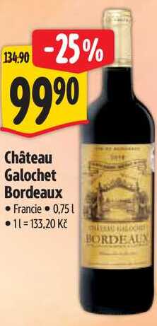 Château Galochet Bordeaux, 0,75 l