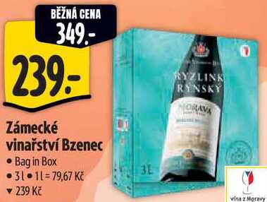 Zámecké vinařství Bzenec, 3 l
