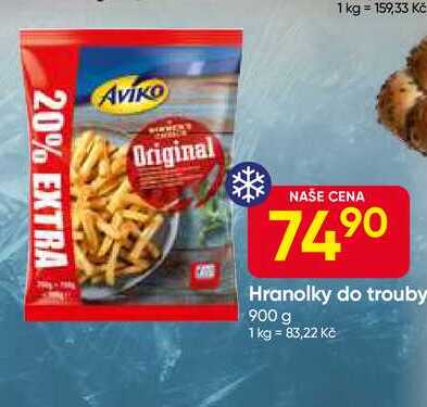 Aviko Hranolky do trouby 900 g 