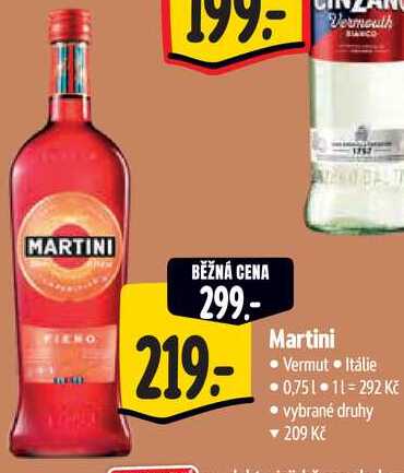 Martini Vermut, 0,75 l