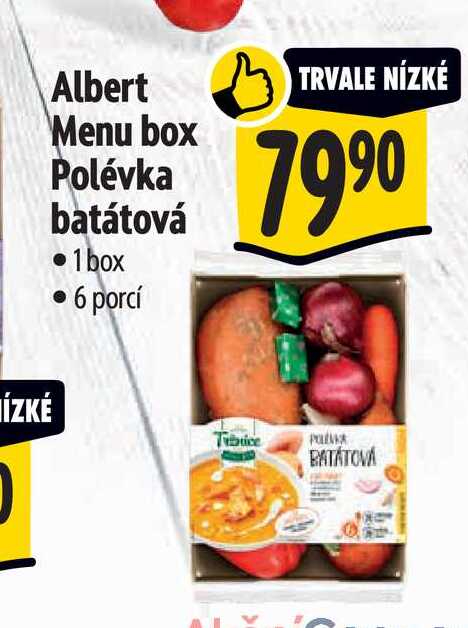   Albert Menu box Polévka batátová  1 box 