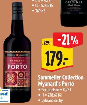 Sommelier Collection Myanard's Porto, 0,75 l