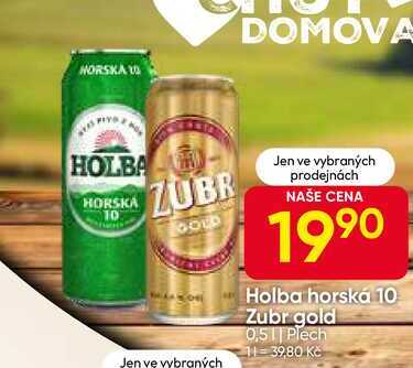 Zubr Horská 10°, 0,5l plech
