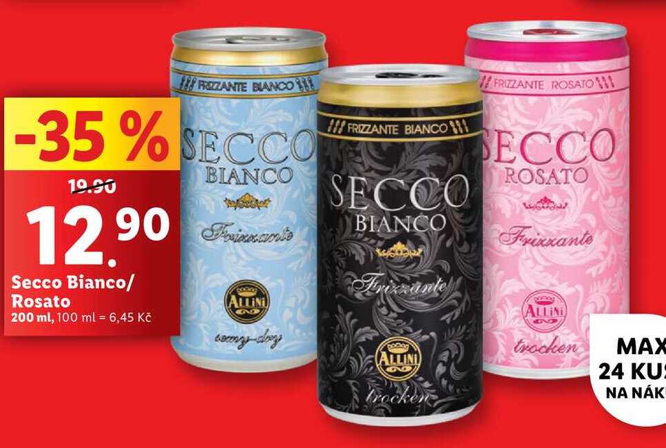 Secco Bianco/Rosato, 200 ml
