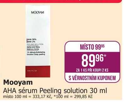 MOOYAM AHA sérum Peeling solution 30 ml 