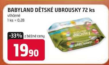 BABYLAND DĚTSKÉ UBROUSKY 72 ks 