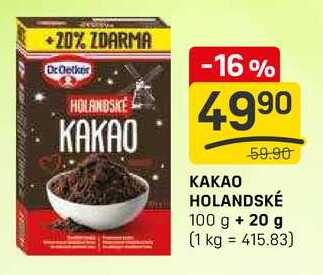 KAKAO HOLANDSKÉ 100 g