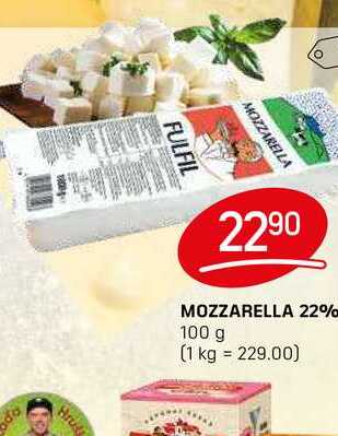 MOZZARELLA 22% 100 g 