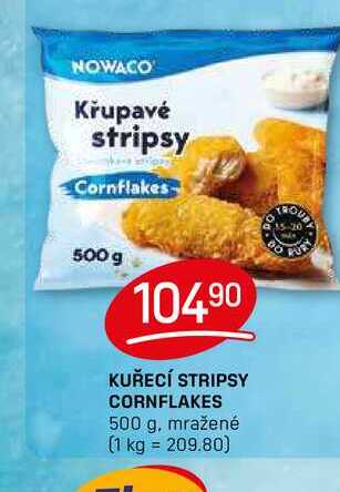 KUŘECÍ STRIPSY CORNFLAKES 500 g, mražené 